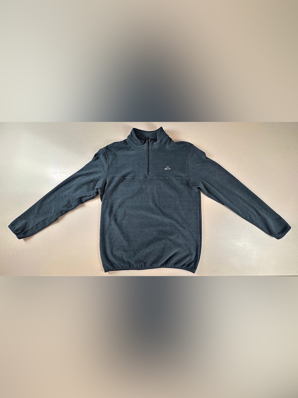 WILLIT Fleece Pullover Quarter Zip Men's Blue Quarter Zip Size Medium Like New